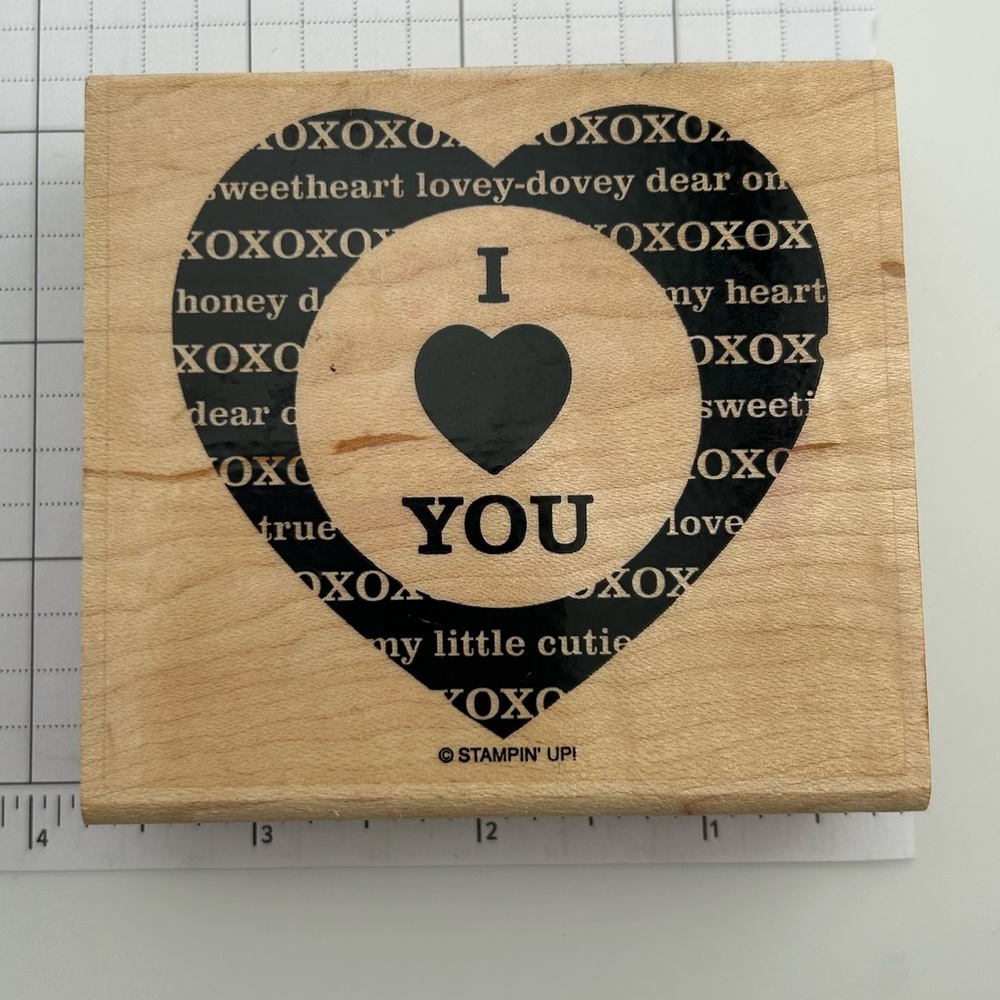 Heart Wood Mounted Rubber Stamp by Stampin’Up